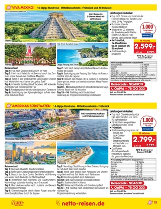Vorschau des Netto Marken-Discount Prospekts - Urlaub & Reisen, Seite 13