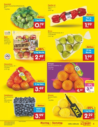 Vorschau des Netto Marken-Discount Prospekts - Obst & Gemüse, Seite 5