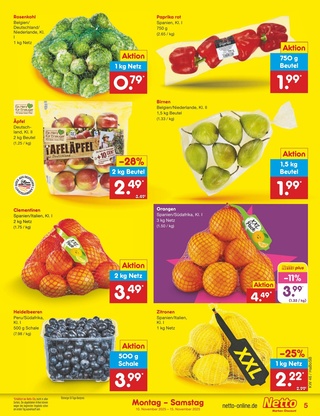 Vorschau des Netto Marken-Discount Prospekts - Obst & Gemüse, Seite 5