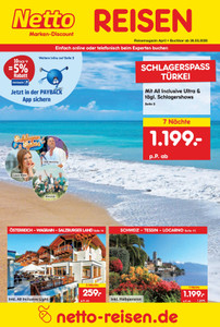 Netto Marken-Discount Prospekt - Reise-Angebote April 2026