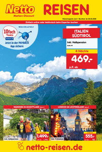Netto Marken-Discount Prospekt - Reise-Angebote Juni 2026
