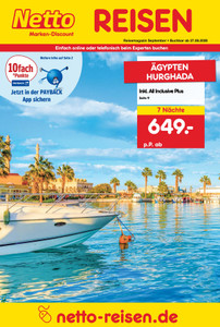 Netto Marken-Discount Prospekt - Reise-Angebote September 2026