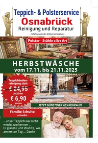 Cyryl Steinreinigung Prospekt - Herbstwäsche