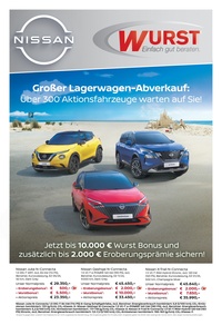 Autohaus Wurst Prospekt - 2025 KW 37 | Lagerwarenabverkauf 3507 NI-MG