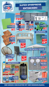 CENTERSHOP Prospekt - Angebote ab 01.08.