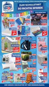 CENTERSHOP Prospekt - Angebote ab 29.08.