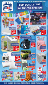 CENTERSHOP Prospekt - Zum Schulstart so richtig sparen