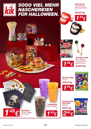 Vorschau des Kik Prospekts - Schauriges zu Halloween, Seite 26