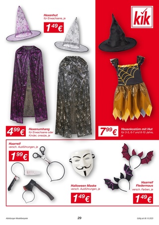 Vorschau des Kik Prospekts - Schauriges zu Halloween, Seite 29