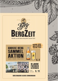 Berg Brauerei Prospekt - 2025/29 | Berg Brauerei BergZeit