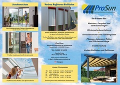 ProSun Emsland Prospekt - ProSun - Sonnenschutzanlagen & Bauelemente