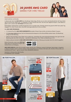 AWG Mode Prospekt - 30 Jahre AWG Card