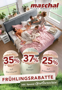 Maschal Möbel Prospekt - Frühlingsrabatte