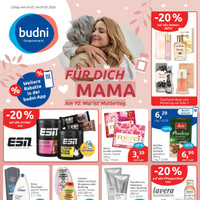 BUDNI Prospekt - Geschenkideen zum Muttertag Angebote