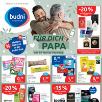 BUDNI Prospekt - Angebote zum Vatertag Angebote