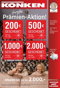 Einrichtungszentrum KONKEN Prospekt - Große Prämien-Aktion