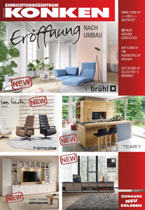 Einrichtungszentrum KONKEN Prospekt - Eröffnung nach Umbau