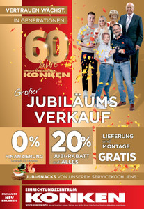 Einrichtungszentrum KONKEN Prospekt - Großer Jubiläumsverkauf