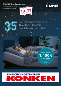 Einrichtungszentrum KONKEN Prospekt - TEMTUR (Matratzen/Betten)