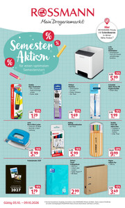 Rossmann Prospekt - Semester Aktion