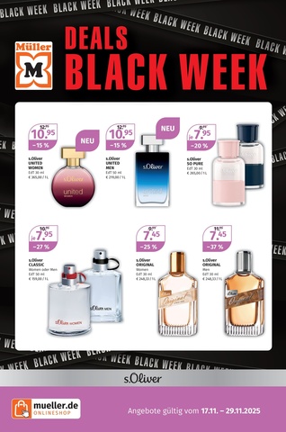 Vorschau des Müller Prospekts - Black Week, Seite 1