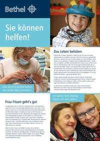 Bethel Stiftung Prospekt - Stiftung Bethel Abteilung Spenden