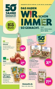 Denns BioMarkt Prospekt - Angebote gültig von Mi., 11.09.. bis Di., 24.09.2024