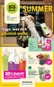 BioMarkt Prospekt - Angebote ab 15.07.