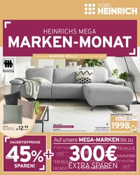 Möbel Heinrich Prospekt - Heinrichs Mega Marken-Monat V03