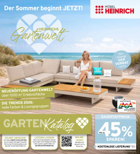 Möbel Heinrich Prospekt - Heinrichs Gartenwelt