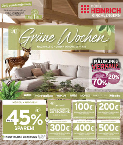Möbel Heinrich Prospekt - Grüne Wochen