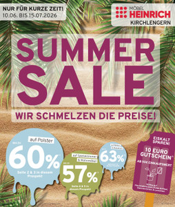 Möbel Heinrich Prospekt - Summer Sale