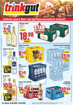 trinkgut Prospekt - Angebote ab 29.09.