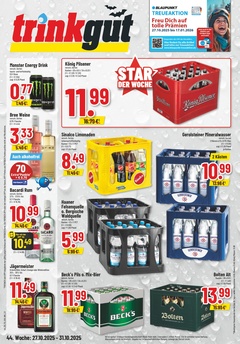 trinkgut Prospekt - Angebote ab 27.10. - Seite 1