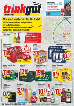 trinkgut Prospekt - Angebote ab 27.10. - Seite 1