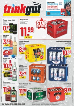 trinkgut Prospekt - Angebote ab 27.10. - Seite 1