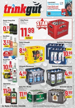 trinkgut Prospekt - Angebote ab 27.10. - Seite 1