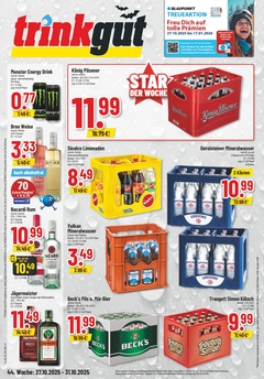 trinkgut Prospekt - Angebote ab 27.10. - Seite 1