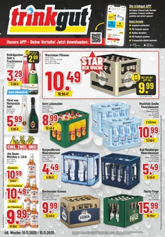 trinkgut Prospekt - Angebote ab 10.11. - Seite 1
