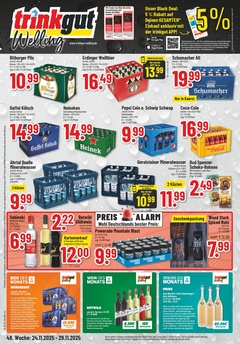 trinkgut Prospekt - Angebote ab 24.11. - Seite 1