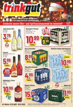trinkgut Prospekt - Angebote ab 01.12. - Seite 1