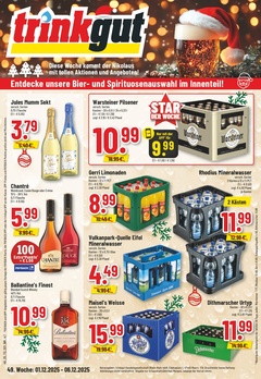 trinkgut Prospekt - Angebote ab 01.12. - Seite 1