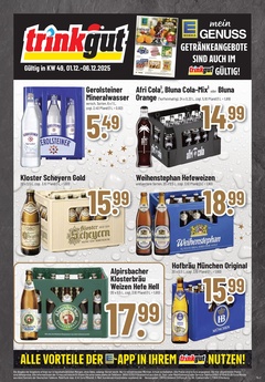 trinkgut Prospekt - Angebote ab 01.12. - Seite 1