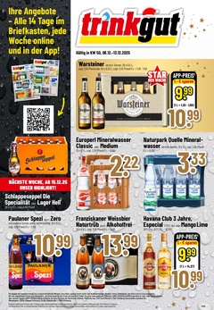 trinkgut Prospekt - Angebote ab 08.12. - Seite 1