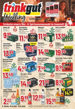 trinkgut Prospekt - Angebote ab 15.12. - Seite 1