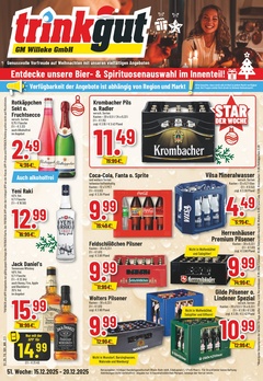 trinkgut Prospekt - Angebote ab 15.12. - Seite 1