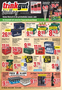 trinkgut Prospekt - Angebote ab 29.12. - Seite 1