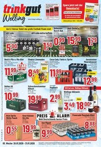 trinkgut Prospekt - Angebote ab 26.01. - Seite 1