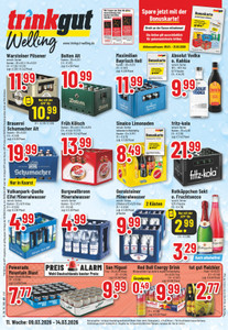 trinkgut Prospekt - Angebote ab 09.03. - Seite 1