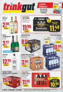 trinkgut Prospekt - Angebote ab 23.03. - Seite 1